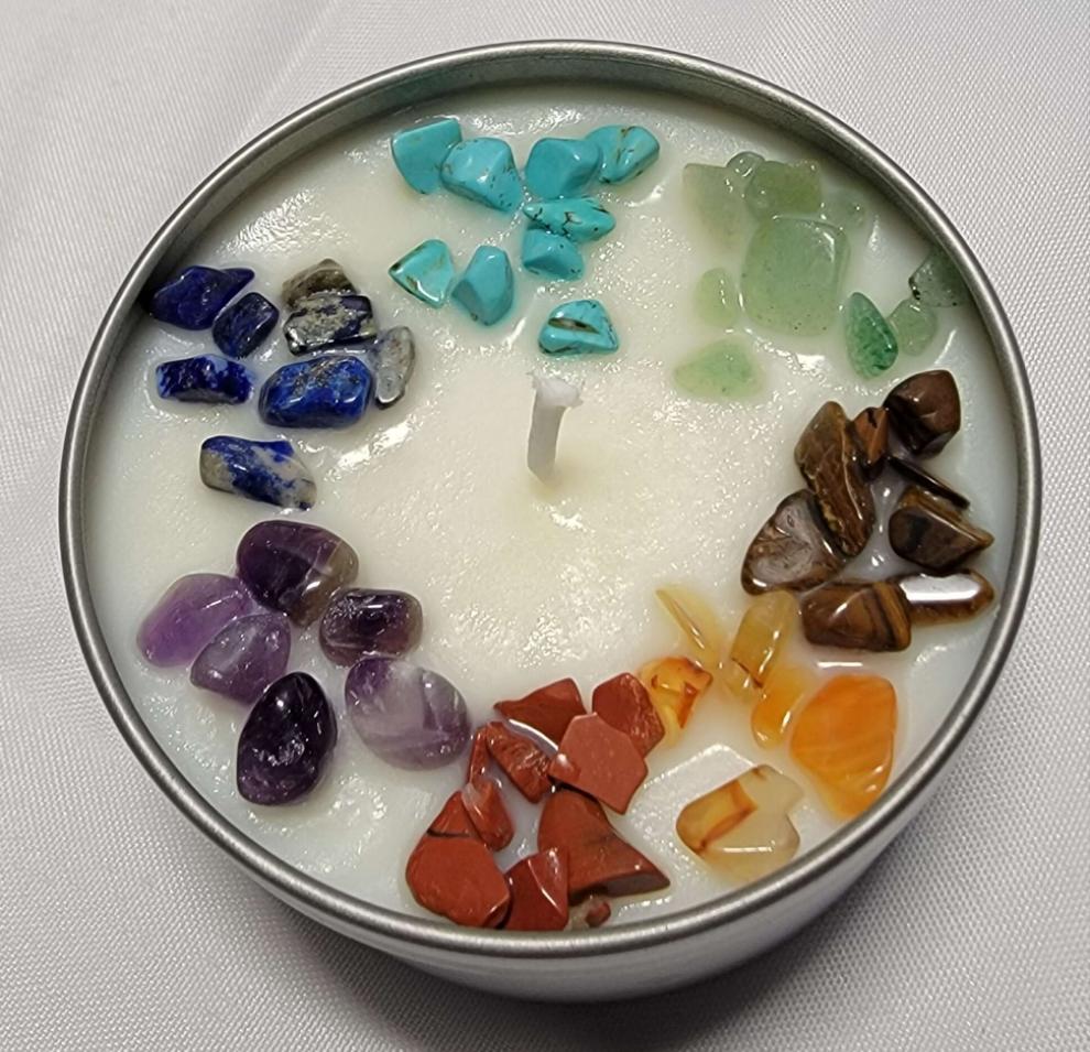 Abundance
Chakra
Manifestation 
Manifesting 
Soy candle
Candles
Shampoo bar
Shampoo
Crystal candles
Metaphysical