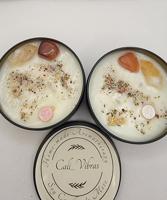Leo Zodiac Candle