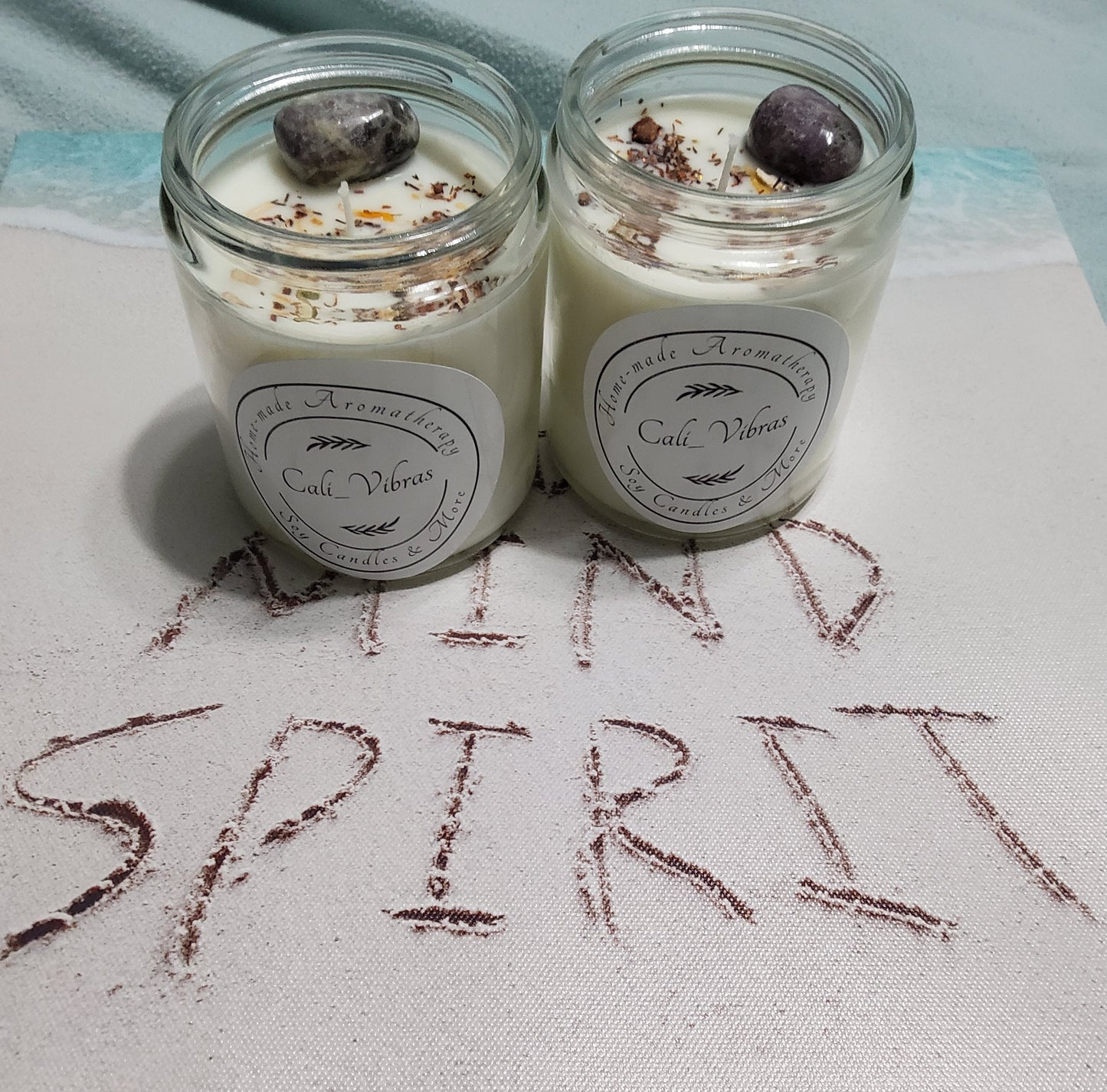 Lepidolite Soy Candle
